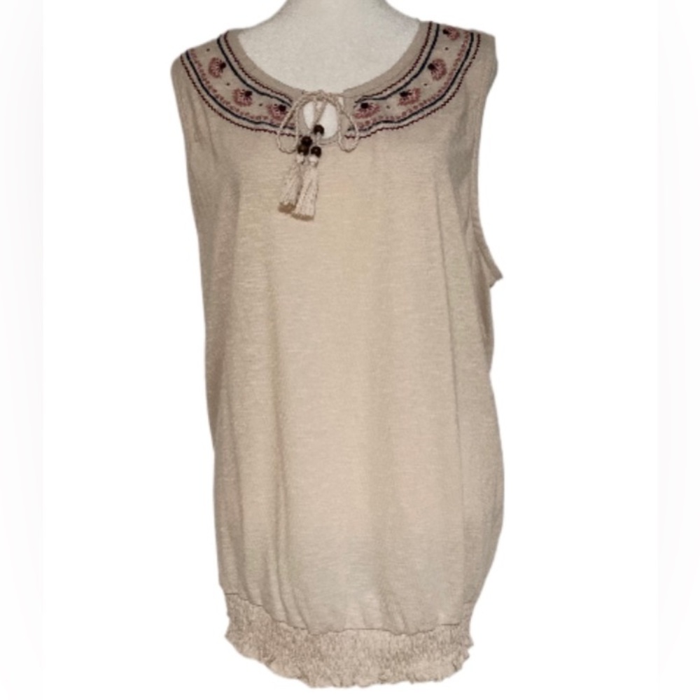 EUC New York Laundry Sleeveless Blouse Plus Size 3X